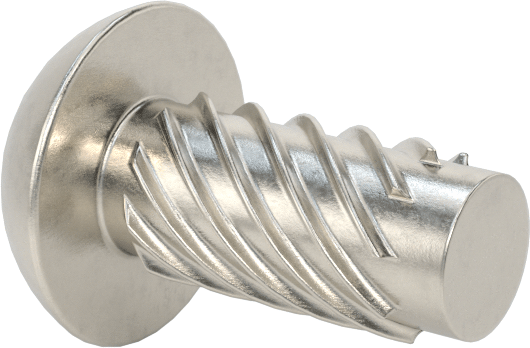 Metal için 18-8 Paslanmaz Çelik Vidalı Çiviler, Plastik ve Kontrplak, Boyut 14, 1/2" Uzunluk