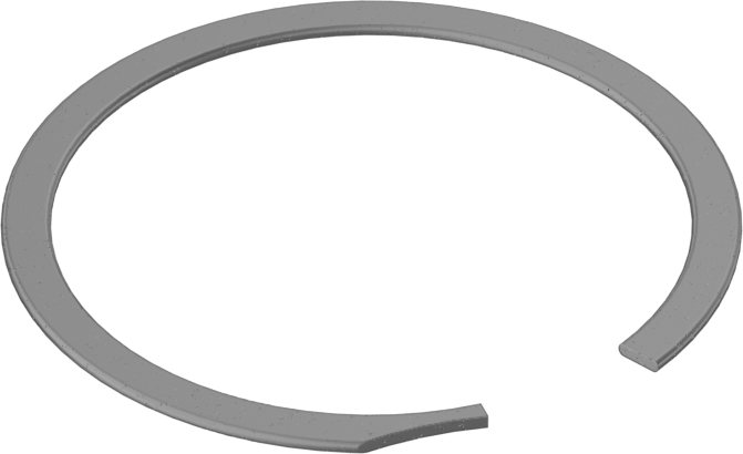 Tek Turlu Spiral İç Tutma Halkaları, 1-1/4 inç iç çap için, 1060-1090 Yay Çeliği