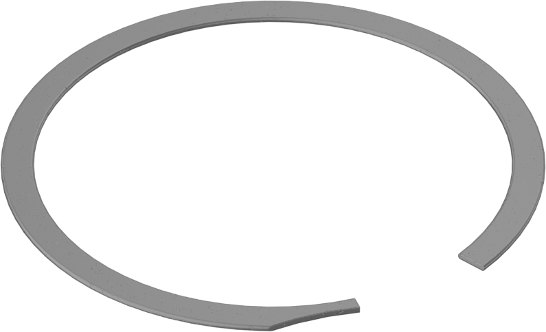 Tek Turlu Spiral İç Tutma Halkaları, 2-1/2" İç Çap için, 1060-1090 Yay Çeliği
