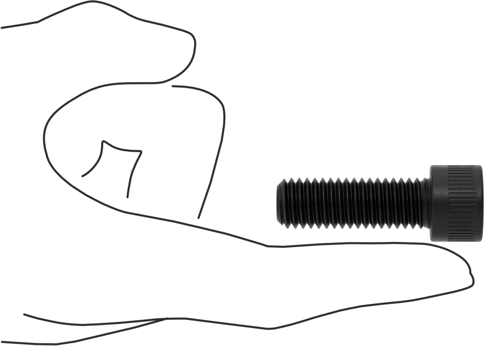 Sol Dişli Alaşımlı Çelik Soket Başlı Vida, 1/2"-13 Diş Boyutu, 1-1/2" Uzunluk