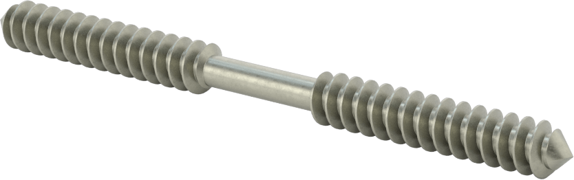 Wood-to-Wood Joining Studs, 5/16" Screw Size, 4" Long