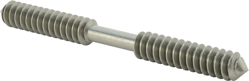 Wood-to-Wood Joining Studs, 3/8" Screw Size, 4" Long