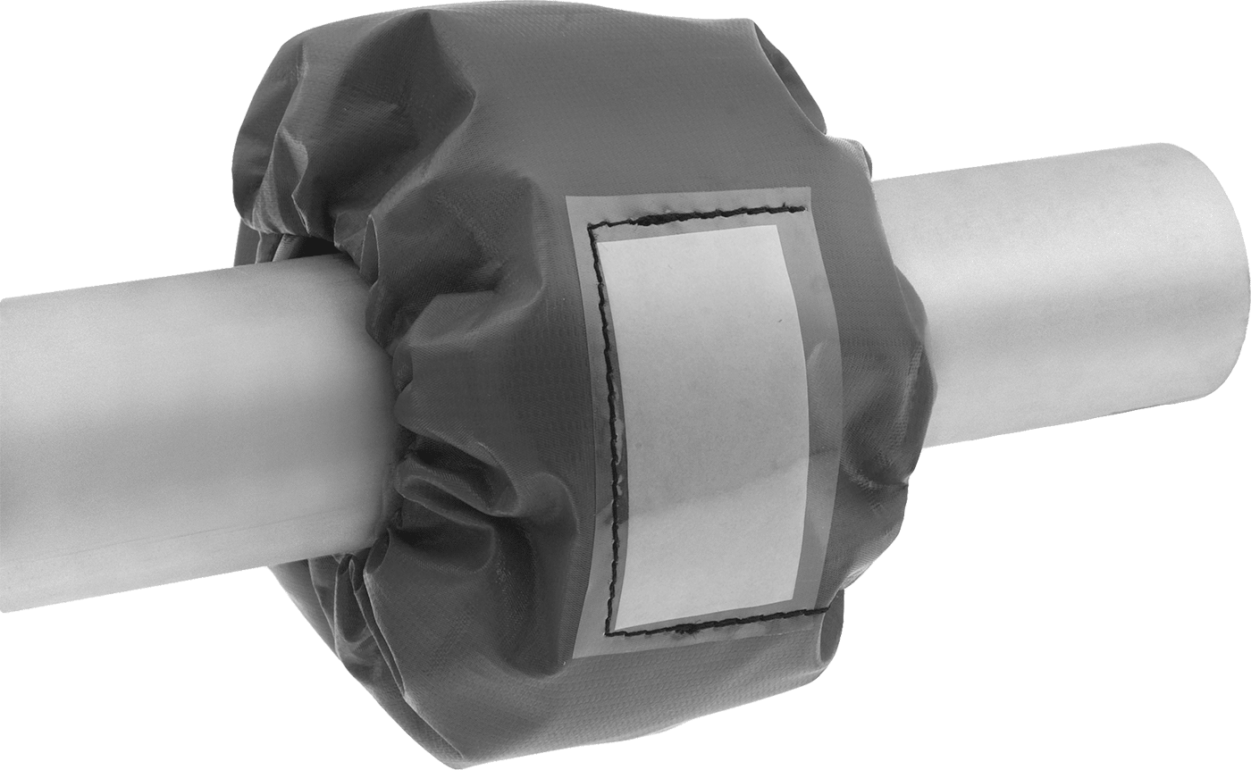 pH Yamalı Sızıntı Tespit Boru Flanş Kapağı, PTFE Kaplı Fiberglas, 3/4 Boru Boyutu için