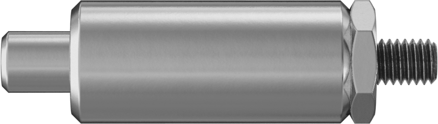 18-8 Paslanmaz Çelik Kaynaklı Geri Çekilebilir Yaylı Piston, Ek Tutamak, 1/2" Çap, 2-1/4" Namlu Uzunluğu