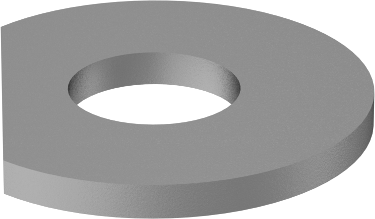 Klipsli Pul, Çelik, 5/16" Vida için, 0.344" ID, 0.875" OD