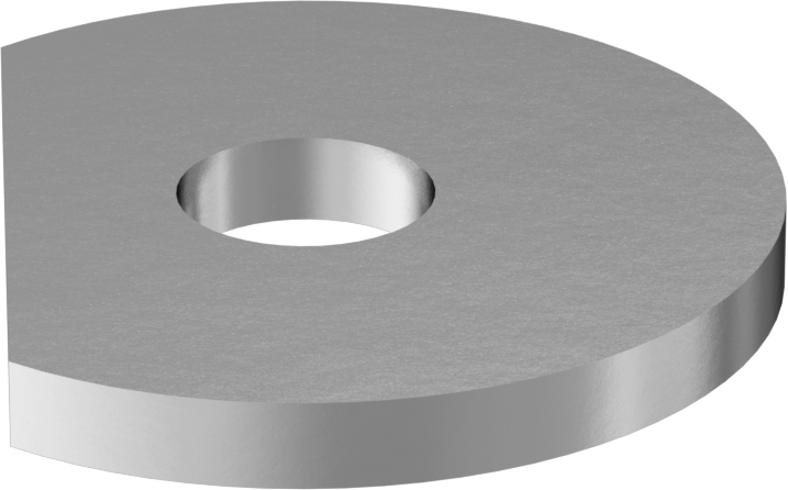 Klipsli Pul, Çinko Kaplı Çelik, Numara 10 Vida, 0.203" ID, 0.75" OD