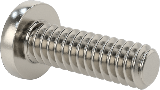 316 Paslanmaz Çelik Silindir Başlı Phillips Vida, 0-80 Diş, 3/16" Uzunluk