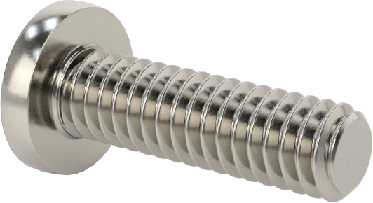 316 Paslanmaz Çelik Silindir Başlı Phillips Vida, 1-72 Diş, 1/4" Uzunluk