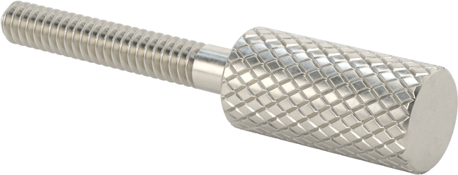 Tırtıllı Başlı Parmak Vidası, Dar, 4-40 Diş Boyutu, 3/4" Uzunluk
