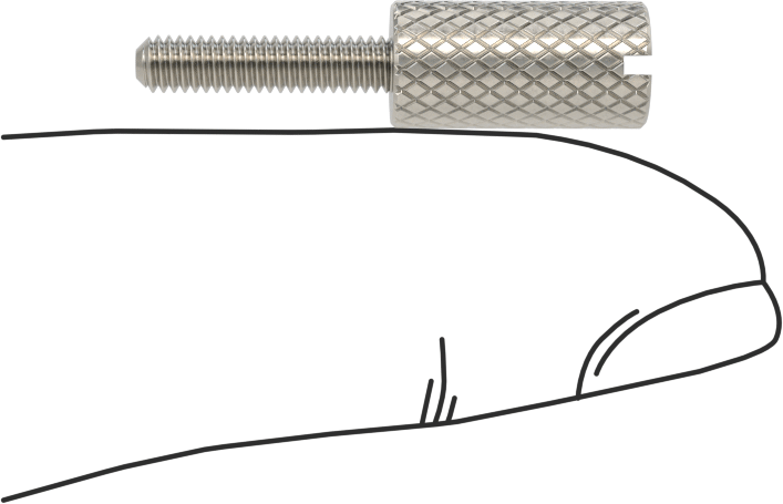 Tırtıllı Başlı Parmak Vidası, Yarık, Dar, 4-48 Diş Boyutu, 1/2" Uzunluk