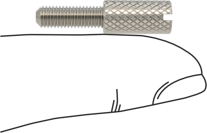 Tırtıllı Başlı Parmak Vidası, Yarık, Dar, 8-40 Diş Boyutu, 1/2" Uzunluk