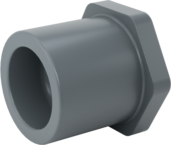 Su için Yaka ile Kalın Cidarlı PVC Boru Bağlantı Parçası, Burç Adaptörü, 1 adet Socket Connect Erkek x 1/4 NPT Dişi