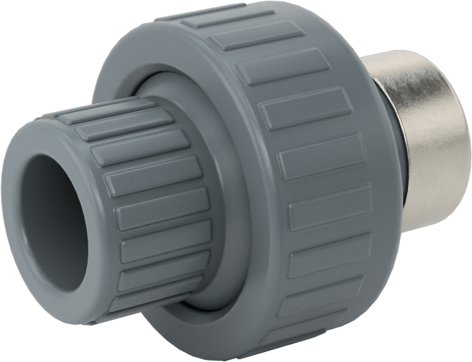 Su için Yaka ile Kalın Cidarlı PVC Boru Bağlantı Parçası, Birleştirme Adaptörü, 3/8 Soket Bağlantı Dişi x 3/8 NPT Dişi