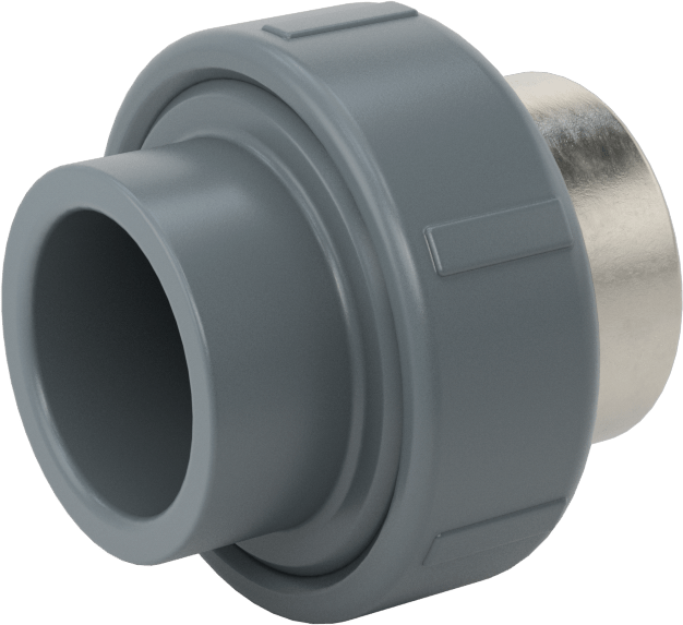 Su için Yaka ile Kalın Cidarlı PVC Boru Bağlantı Parçası, Birleştirme Adaptörü, 1 Soket Bağlantı Dişi x 1 NPT Dişi