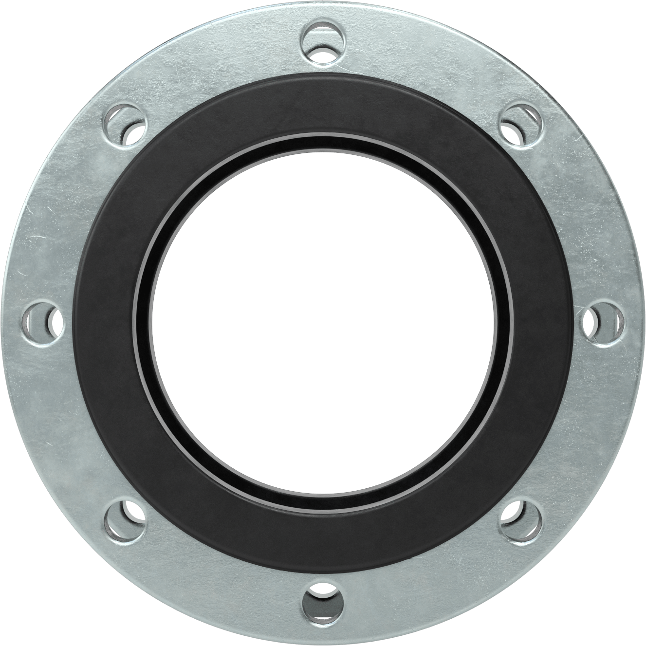 Flanşlı Uçlu Genleşme Derzi, EPDM Kauçuk, Dişsiz Cıvata Delikleri, 13-1/2" Flanş Dış Çapı