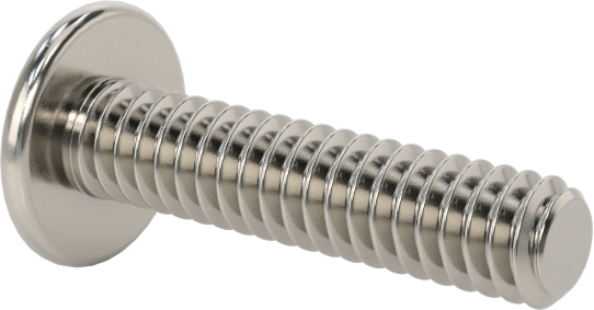 18-8 Paslanmaz Çelik Bombe Başlı Phillips Vida, 2-56 Diş Boyutu, 3/8" Uzunluk