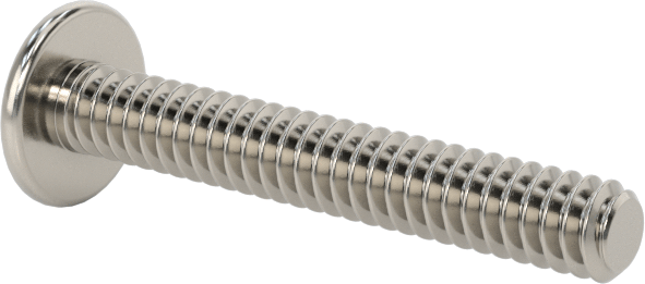 18-8 Paslanmaz Çelik Bombe Başlı Phillips Vida, 4-40 Diş Boyutu, 3/4" Uzunluk