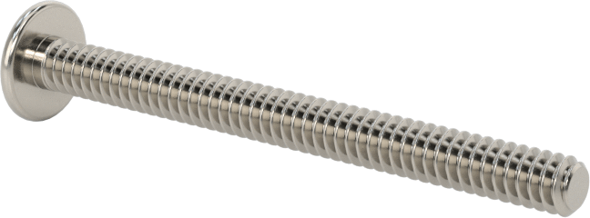 18-8 Paslanmaz Çelik Bombe Başlı Phillips Vida, 4-40 Diş Boyutu, 1-1/4" Uzunluk