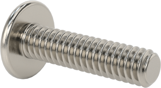 18-8 Paslanmaz Çelik Bombe Başlı Phillips Vida, 5-40 Diş Boyutu, 1/2" Uzunluk