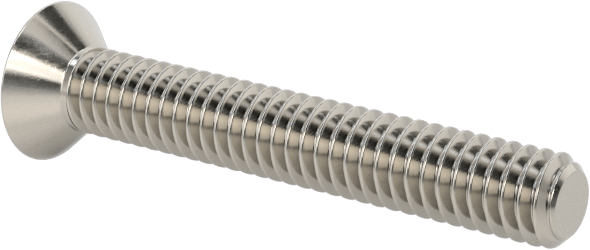Pasifleştirilmiş 18-8 Paslanmaz Çelik Phillips Düz Başlı Vida, 82 Derece Havşa, 1-72 Diş Boyutu, 1/2" Uzunluk