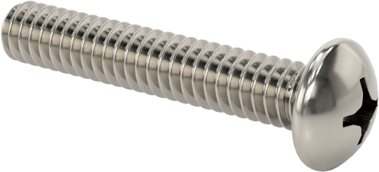 Pasifleştirilmiş 18-8 Paslanmaz Çelik Silindir Başlı Phillips Vida, 0-80 Diş, 11/32" Uzunluk