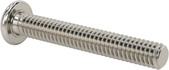 Pasifleştirilmiş 18-8 Paslanmaz Çelik Silindir Başlı Phillips Vida, 1-72 Diş, 1/2" Uzunluk