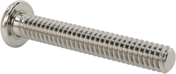 Pasifleştirilmiş 18-8 Paslanmaz Çelik Silindir Başlı Phillips Vida, 1-64 Diş, 1/2" Uzunluk