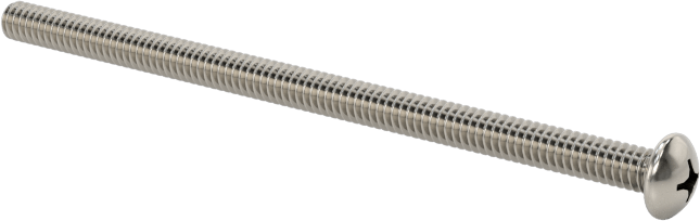Pasifleştirilmiş 18-8 Paslanmaz Çelik Silindir Başlı Phillips Vida, 0-80 Diş Boyutu, 1-1/8" Uzunluk