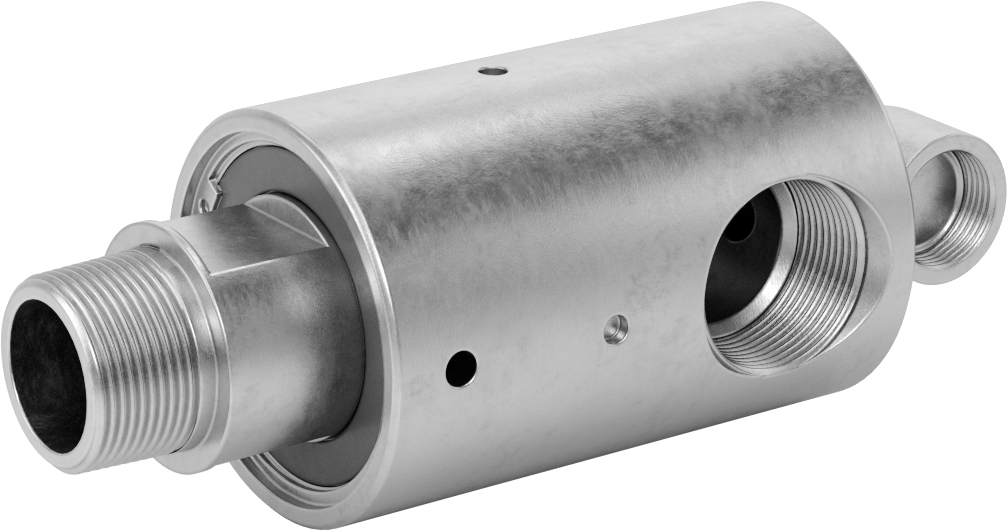 Paslanmaz Çelik Dönen Eklem, İki Yönlü Akış, Sağ El, 1-1/4 NPT Erkek x 1-1/4 NPT Dişi