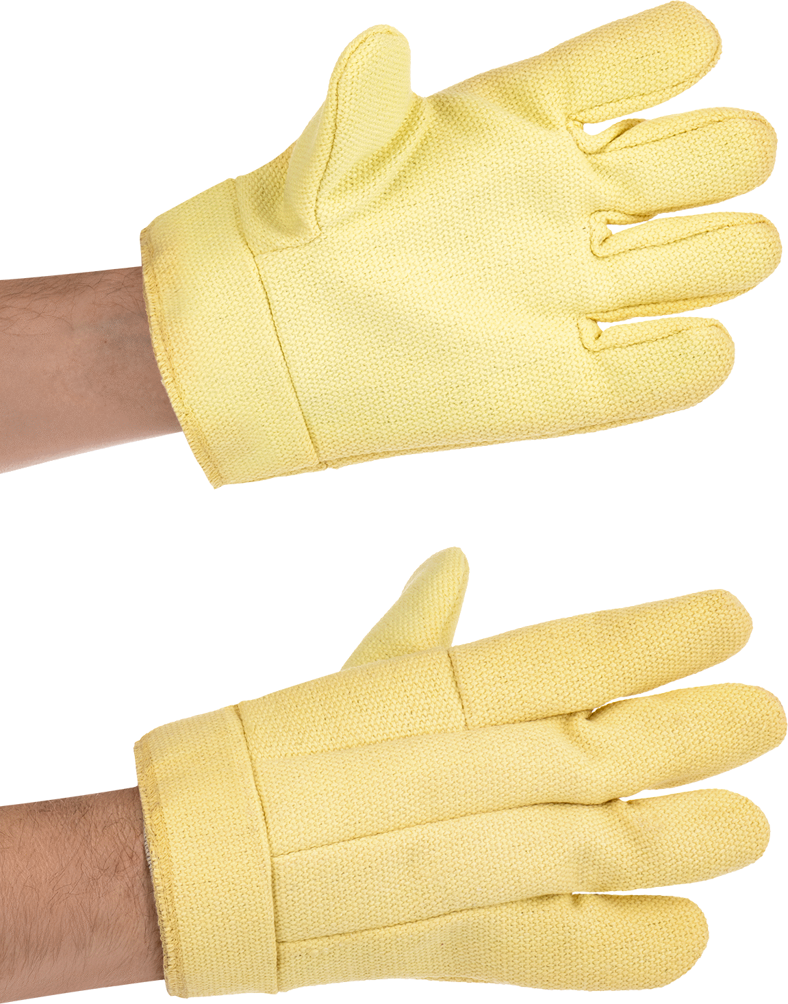 Aşırı Isıya Dayanıklı Kıyafetler, Kevlar Aramid/Fiberglas Eldivenler, 800°F, 11" Uzunluk