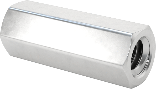 Hafif Alüminyum Dişi Dişli Altıgen Ayırıcı, 1/8" Altıgen Boyutu, 11/32" Uzunluk, 2-56 Diş Boyutu