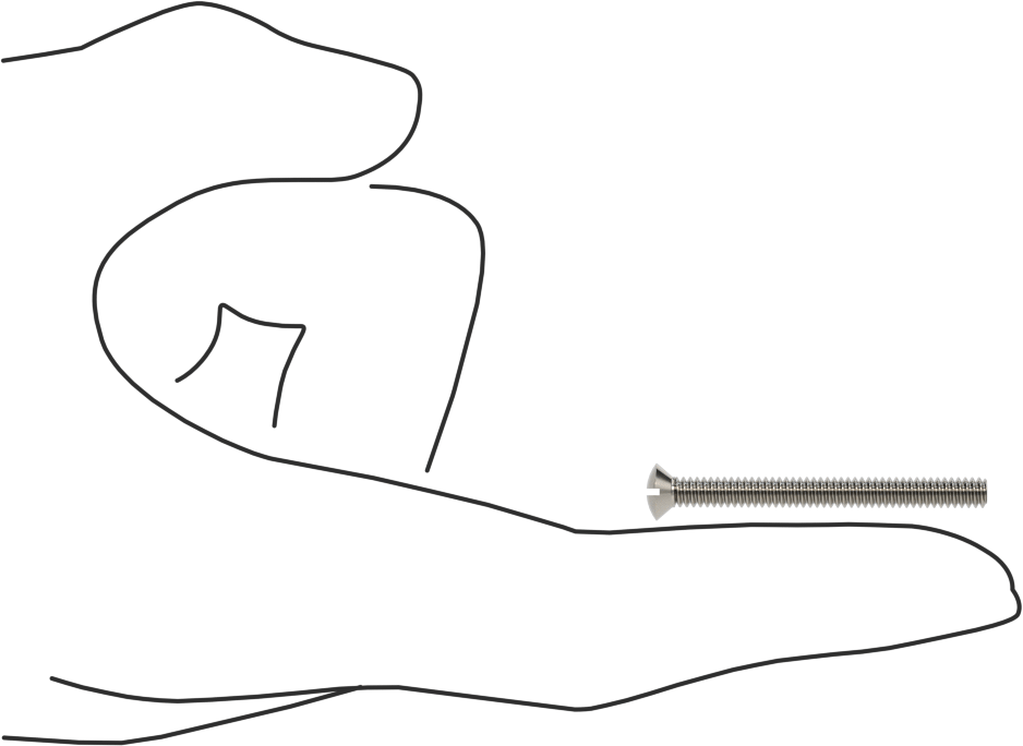 18-8 Paslanmaz Çelik Yivli Oval Başlı Vidalar, 6-32 Diş Boyutu, 1-1/2" Uzunluk