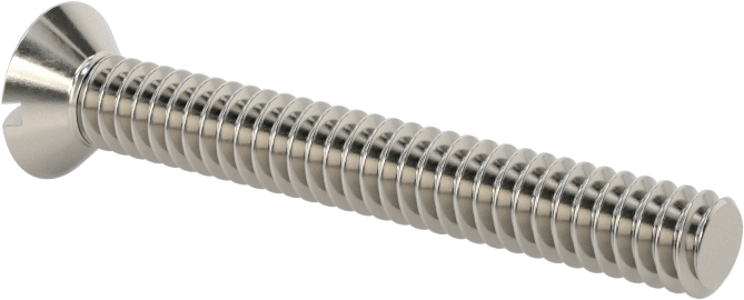 18-8 Paslanmaz Çelik Yivli Oval Başlı Vidalar, 10-24 Diş Boyutu, 1-1/2" Uzunluk