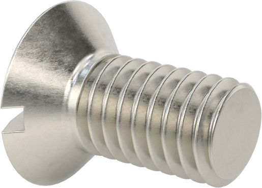 18-8 Paslanmaz Çelik Yivli Oval Başlı Vidalar, M3 x 0,5 mm Diş Boyutu, 6 mm Uzunluk
