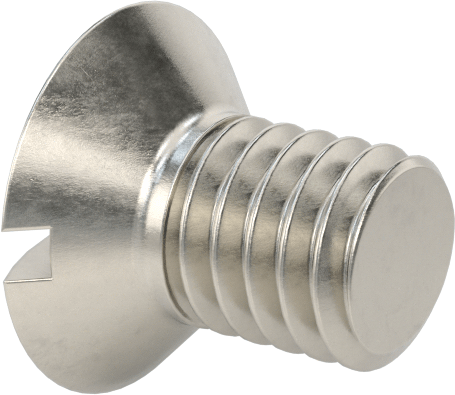 18-8 Paslanmaz Çelik Yivli Oval Başlı Vidalar, M4 x 0,7 mm Diş Boyutu, 6 mm Uzunluk