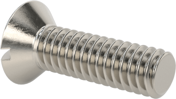 18-8 Paslanmaz Çelik Yivli Oval Başlı Vidalar, 12-24 Diş Boyutu, 3/4" Uzunluk