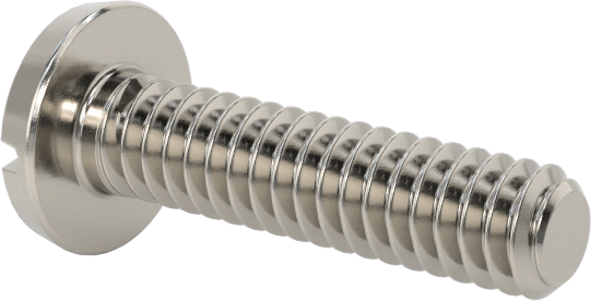 Paslanmaz Çelik Bağlama Başlı Oluklu Vidalar, 0-80 Diş, 1/4" Uzunluk