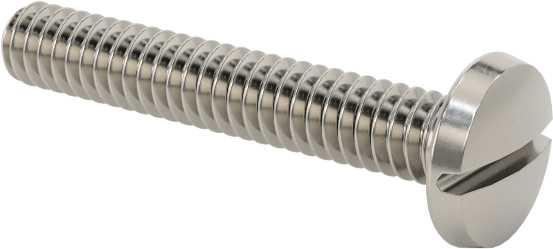 Paslanmaz Çelik Bağlama Başlı Oluklu Vidalar, 0-80 Diş, 3/8" Uzunluk