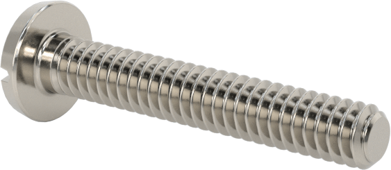 Paslanmaz Çelik Bağlama Başlı Oluklu Vidalar, 0-80 Diş, 3/8" Uzunluk