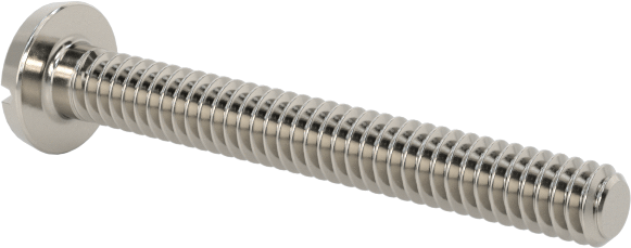 Paslanmaz Çelik Bağlama Başlı Oluklu Vidalar, 0-80 Diş, 1/2" Uzunluk