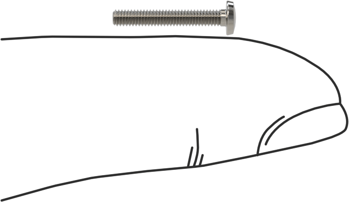 Paslanmaz Çelik Bağlama Başlı Oluklu Vidalar, 1-72 Diş, 1/2" Uzunluk