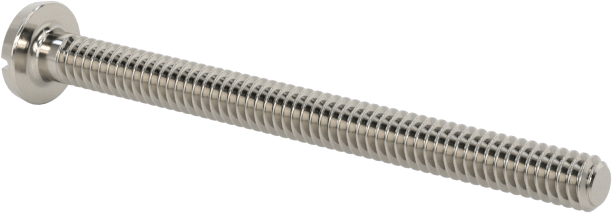 Paslanmaz Çelik Bağlama Başlı Oluklu Vidalar, 0-80 Diş, 3/4" Uzunluk