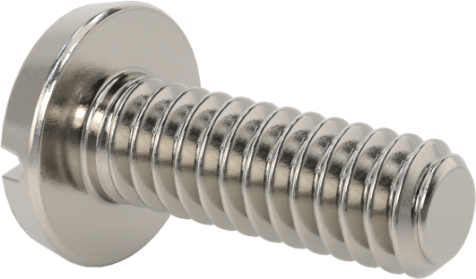 Paslanmaz Çelik Bağlama Başlı Oluklu Vidalar, 2-56 Diş, 1/4" Uzunluk