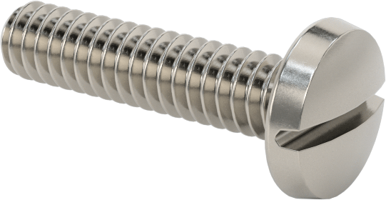Paslanmaz Çelik Bağlama Başlı Oluklu Vidalar, 2-56 Diş, 3/8" Uzunluk