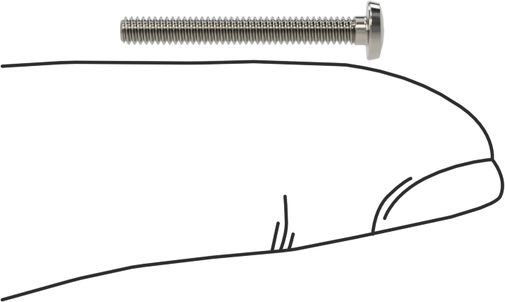 Paslanmaz Çelik Bağlama Başlı Oluklu Vidalar, 2-56 Diş, 3/4" Uzunluk