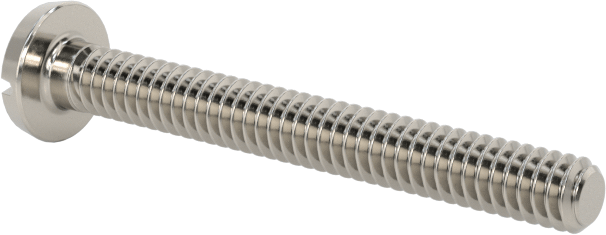 Paslanmaz Çelik Bağlama Başlı Oluklu Vidalar, 2-56 Diş, 3/4" Uzunluk