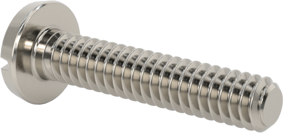 Paslanmaz Çelik Bağlama Başlı Oluklu Vidalar, 3-48 Diş, 1/2" Uzunluk