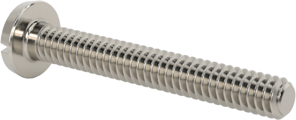 Paslanmaz Çelik Bağlama Başlı Oluklu Vidalar, 3-48 Diş, 3/4" Uzunluk