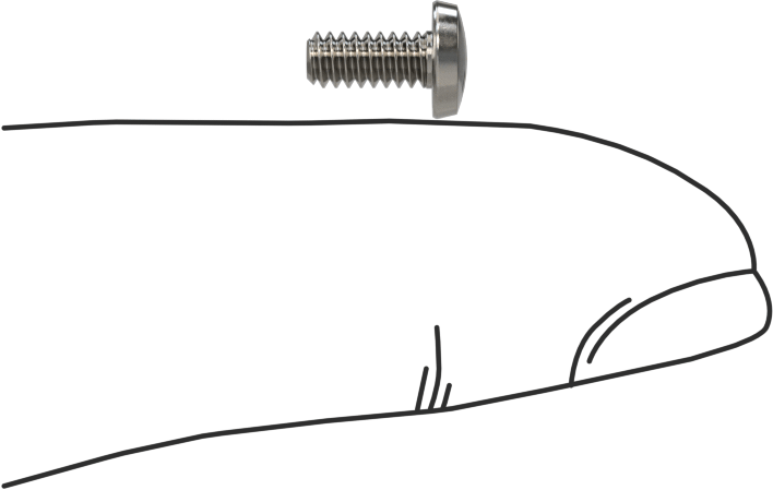 Paslanmaz Çelik Bağlama Başlı Oluklu Vidalar, 4-40 Diş, 1/4" Uzunluk