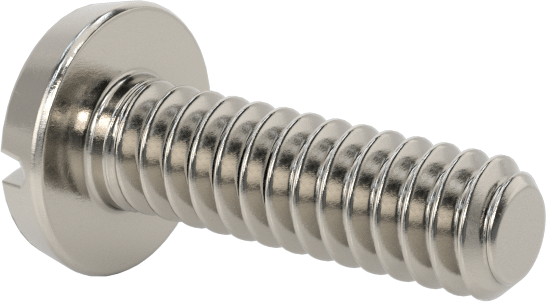 Paslanmaz Çelik Bağlama Başlı Oluklu Vidalar, 4-40 Diş, 3/8" Uzunluk